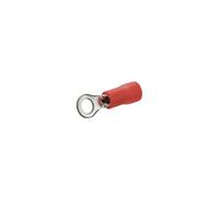Cosses electriques | Cosses à sertir | Embout pré isolé | Embouts de cablage pré isolé | Connecteur électrique | Embout de Câble | Sachet De 10 Cosses Rondes Pre|Isolee D.4mm Rouge