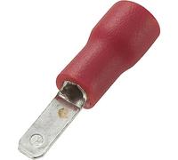 Cosse à languette mâle 2.8 x 0.5 mm TRU COMPONENTS MDD1.25-110(5) 736753 180 ° partiellement isolé rouge 100 pc(s)