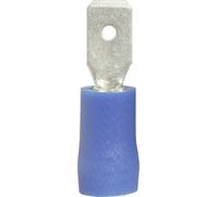 Cosse à languette mâle 4.8 x 0.5 mm Vogt Verbindungstechnik 393405S 180 ° partiellement isolé bleu