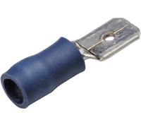 Cosse à languette mâle 4.8 x 0.8 mm Cimco 180288 180 ° partiellement isolé rouge