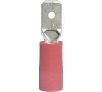 Cosse à languette mâle 4.8 x 0.8 mm Vogt Verbindungstechnik 392808S 180 ° partiellement isolé rouge