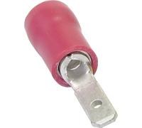 Cosse à languette mâle 4.80 x 0.50 mm TRU COMPONENTS 1582775 180 ° partiellement isolé rouge