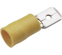 Cosse à languette mâle 6.3 x 0.8 mm Cimco 180294 180 ° partiellement isolé jaune