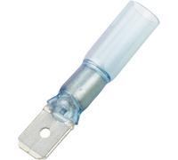 Cosse à languette mâle 6.3 x 0.8 mm DSG Canusa 7935200502 180 ° partiellement isolé bleu