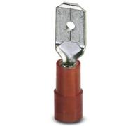 Cosse à languette mâle 6.3 x 0.8 mm Phoenix Contact C-SCMI 1,5/6,3X0,8 3240058 180 ° partiellement isolé rouge 100 pc(s)