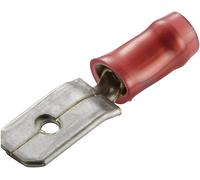 Cosse à languette mâle 6.3 x 0.8 mm TE Connectivity PIDG 140896-2 180 ° partiellement isolé rouge