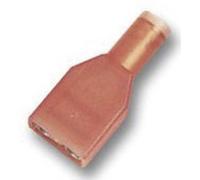 Cosse à languette mâle 6.3 x 0.8 mm TE Connectivity Ultra-Fast FASTON 2-520103-2 180 ° entièrement isolé rouge