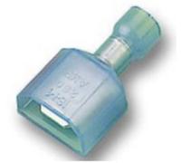 Cosse à languette mâle 6.3 x 0.8 mm TE Connectivity Ultra-Fast FASTON 3-520107-2 180 ° entièrement isolé bleu