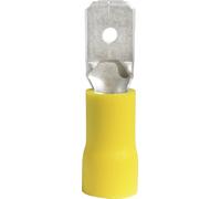 Cosse à languette mâle 6.3 x 0.8 mm Vogt Verbindungstechnik 3912S 180 ° partiellement isolé jaune