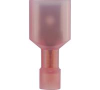 Cosse à languette mâle 6.3 x 0.8 mm Vogt Verbindungstechnik 3959S 180 ° partiellement isolé rouge