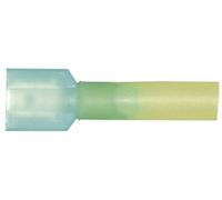 Cosse à languette mâle 6.3 x 0.8 mm Vogt Verbindungstechnik 3970sh avec gaine thermorétractable 180 ° entièrement isolé bleu