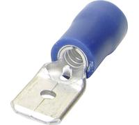 Cosse à languette mâle 6.30 x 0.80 mm TRU COMPONENTS 1583060 180 ° partiellement isolé bleu