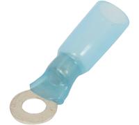 Cosse à oeil isolée thermorétractable bleue M4 - Lot de 10 - SODELEC - 02717.10