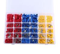 Cosse a Sertir Connecteur de câblage Terminal isolé Cocoarm Lot de 720 cosses de câble Assortiment de connecteurs électriques à sertir Rouge 310 + Bleu 310 + Jaune 100