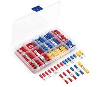 Cosse A Sertir，Cosses Electriques A Sertir 280/360 / 1200PCS Connecteur de câble isolé électrique Assortiment sertissage Spade Bague Fork Set Réglage Rouled Terminaux Kit(700pcs)