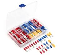 Cosse A Sertir，Cosses Electriques A Sertir 720/480 / 280pcs Connecteur de câble isolé électrique Spade Bague bout à fourche Réglage des bornes roulées Terminaux Mélangez kits(720PCS)