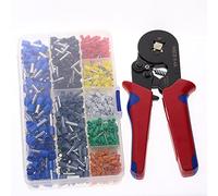 Cosse A Sertir，Cosses Electriques A Sertir Kit d'outils de sertissage 800 câbles Terminal Connecteur Manches Entrepreneurs Ferrule Pinces pour Projets câblage à découper(6-6A-800Pcs-Kit)