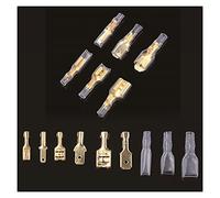 Cosse à Sertir Kit,Cosses De Fil De Cuivre 900/450/315PCS 2.8 / 4.8 / 6.3mm Terminaux de sertissage sceller connecteurs de câbles électriques Connecteur de terminal sertissage sertie de boîte ( Color