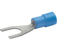 Cosse à sertir M5 isolée 1,5-2,5mm² forme fourche Klauke 630C5 bleu