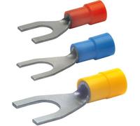 Cosse à sertir M6 isolée 1,5-2,5mm² forme fourche Klauke 630C6 bleu