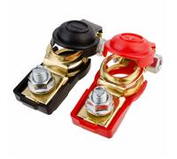 Cosse Batterie Bornes de Batterie Connecteurs de Batterie, Coupe Batterie, Rouge et Noir, Positive et Négative (1 pair)