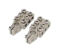 Cosse Batterie Connecteur 12 Voies, Pince Terminale Positive Négative en Alliage de Zinc, Résistante et Durable - Connexion Multiples Fils, Compatible Batteries Plomb, Usage