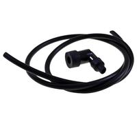 Cosse bougie 90°+câble d'allumage 1 m/7 mm compatible avec Piaggio TPH NRG | Kit joint en gomme, embout 90°, cordon 100 cm, diamètre 7 mm caoutchouc/plastique; compatible avec Piaggio Sfera NSL, Zip SSL
