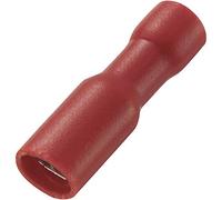 Cosse clip 2.8 mm x 0.5 mm TRU COMPONENTS FDFD1.25-110(5) 180 ° entièrement isolé rouge 50 pc(s)