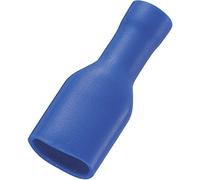 Cosse clip 2.8 mm x 0.5 mm TRU COMPONENTS FDFD2-110(5) 180 ° entièrement isolé bleu 50 pc(s)
