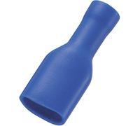 Cosse clip 2.8 mm x 0.5 mm TRU COMPONENTS FDFD2-110(5) 180 ° entièrement isolé bleu 50 pc(s)