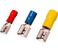 Cosse clip 2.8 mm x 0.5 mm Weidmüller VFSKHI/0,1-0,5/285 1491620000 partiellement isolé jaune 100 pc(s)
