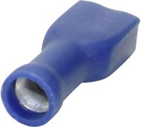 Cosse clip 2.80 mm x 0.50 mm TRU COMPONENTS 1582966 180 ° entièrement isolé bleu
