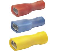 Cosse clip 2.80 mm x 0.80 mm Klauke 8201AV 180 ° entièrement isolé rouge