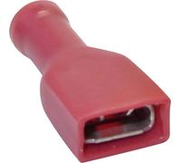 Cosse clip 2.80 mm x 0.80 mm TRU COMPONENTS 1582965 180 ° entièrement isolé rouge