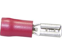 Cosse clip 2.80 mm x 0.80 mm TRU COMPONENTS 1583078 180 ° partiellement isolé rouge