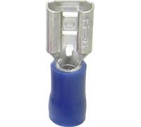 Cosse clip 2.80 mm x 0.80 mm TRU COMPONENTS 1583082 180 ° partiellement isolé bleu
