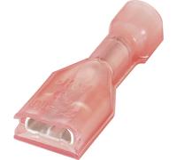 Cosse clip 4.8 mm x 0.5 mm TE Connectivity Ultra-Fast FASTON 2-520182-2 180 ° entièrement isolé rouge