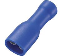 Cosse clip 4.8 mm x 0.5 mm TRU COMPONENTS FDFD2-187(5) 180 ° entièrement isolé bleu 50 pc(s)