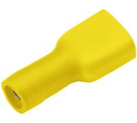 Cosse clip 4.8 mm x 0.8 mm Cimco 180272 180 ° entièrement isolé jaune