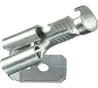 Cosse clip 4.8 mm x 0.8 mm Klauke 18303AZ avec dérivation 180 ° non isolé métal