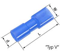 Cosse clip 4.8 mm x 0.8 mm LAPP L-RB 48 V 61794969 180 ° entièrement isolé bleu 100 pc(s)