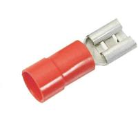 Cosse clip 6.3 mm x 0.8 mm LAPP L-RA 63 H 63101050 180 ° partiellement isolé rouge 100 pc(s)