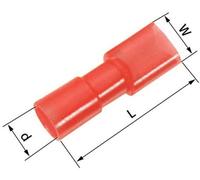 Cosse clip 6.3 mm x 0.8 mm LAPP L-RA 63 V 61794960 180 ° entièrement isolé rouge 100 pc(s)