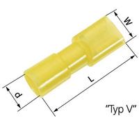 Cosse clip 6.3 mm x 0.8 mm LAPP L-RC 63 V 61794971 180 ° entièrement isolé jaune 50 pc(s)