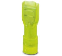 Cosse clip 6.3 mm x 0.8 mm Phoenix Contact C-SCFFI 6/6,3X0,8 3240541 180 ° entièrement isolé jaune 25 pc(s)