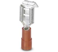 Cosse clip 6.3 mm x 0.8 mm Phoenix Contact C-SCFMI 1,5/6,3X0,8 3240529 avec dérivation 180 ° partiellement isolé rouge 50 pc(s)
