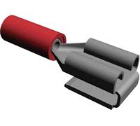 Cosse clip 6.3 mm x 0.8 mm TE Connectivity PIDG-FASTON 160834-5 avec dérivation 180 ° partiellement isolé rouge