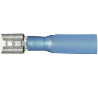 Cosse clip 6.3 mm x 0.8 mm Vogt Verbindungstechnik 3906h avec gaine thermorétractable 180 ° partiellement isolé bleu