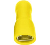Cosse clip 6.3 mm x 0.8 mm Vogt Verbindungstechnik 3947 180 ° entièrement isolé jaune