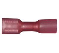 Cosse clip 6.3 mm x 0.8 mm Vogt Verbindungstechnik 3963h avec gaine thermorétractable 180 ° entièrement isolé rouge